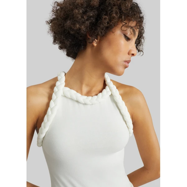 The Frankie Shop Tisto Bodysuit – White, view 5