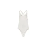 The Frankie Shop Tisto Bodysuit - White - Oversized Minimalist Bikini in White - Shop at Coveti