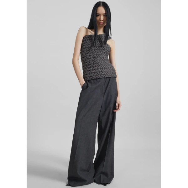 The Frankie Shop Tisto Top – Dark Grey, view 5