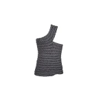 The Frankie Shop Tisto Top - Dark Grey - Oversized Minimalist Tops in Grey - Shop at Coveti