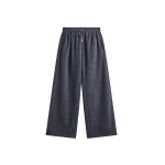 The Frankie Shop Treveray Fleece Sweatpants - Dark Grey - Oversized Minimalist Pants in Grey - Shop at Coveti