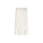 The Frankie Shop Tropea Macrame Skirt - Ecru - Oversized Minimalist Skirts in Ivory - Shop at Coveti