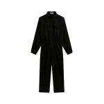The Frankie Shop Tropez Jumpsuit - Black - Oversized Minimalist Jumpsuit in Black - Shop at Coveti