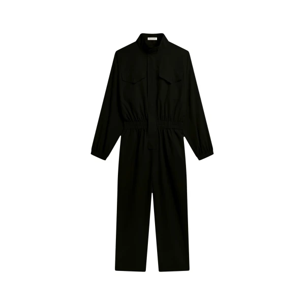 The Frankie Shop Tropez Jumpsuit - Black - Oversized Minimalist Jumpsuit in Black - Shop at Coveti