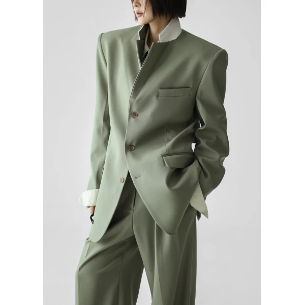 The Frankie Shop Trosa Blazer – Pale Olive, view 2