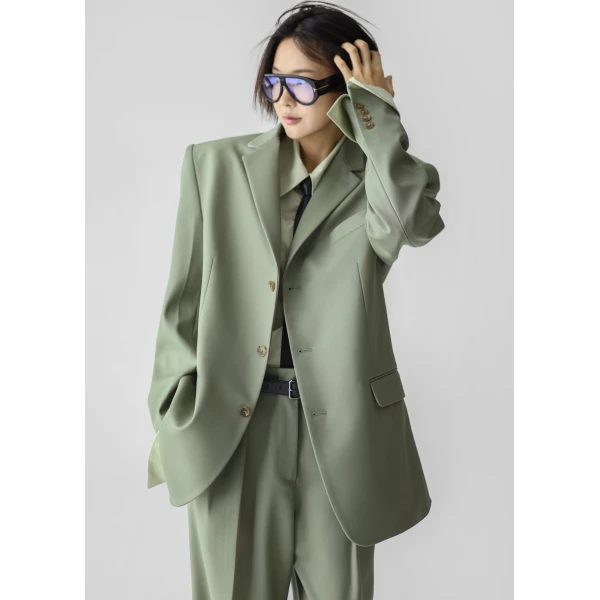 The Frankie Shop Trosa Blazer – Pale Olive, view 3