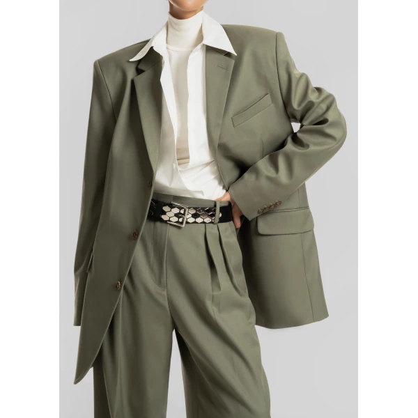 The Frankie Shop Trosa Blazer – Pale Olive, view 4