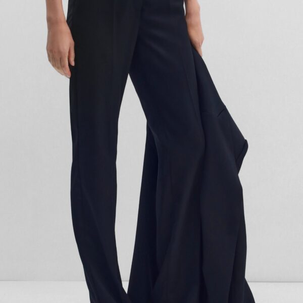The Frankie Shop Trousers #02 - Black - Oversized Minimalist Pants in Black - Shop at Coveti