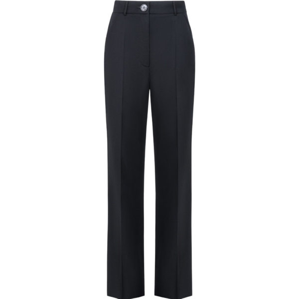 The Frankie Shop Trousers #02 - Black - Oversized Minimalist Pants in Black - Shop at Coveti