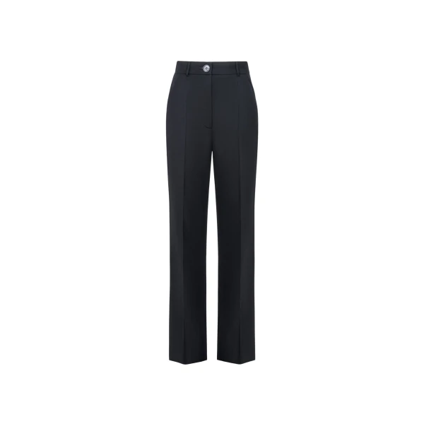 The Frankie Shop Trousers #02 - Black - Oversized Minimalist Pants in Black - Shop at Coveti