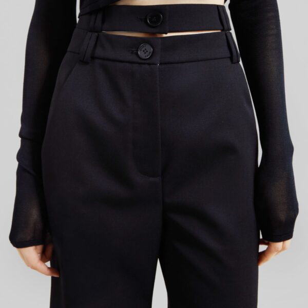The Frankie Shop Trousers #03 - Black - Oversized Minimalist Pants in Black - Shop at Coveti