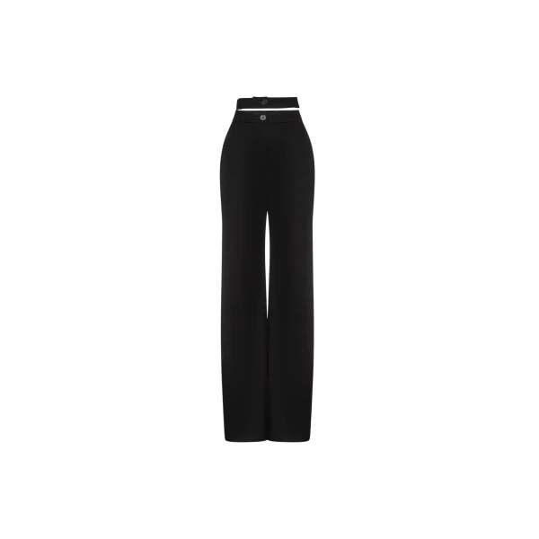 The Frankie Shop Trousers #03 - Black - Oversized Minimalist Pants in Black - Shop at Coveti