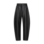 The Frankie Shop Trousers #08 - Black - Oversized Minimalist Pants in Black - Shop at Coveti