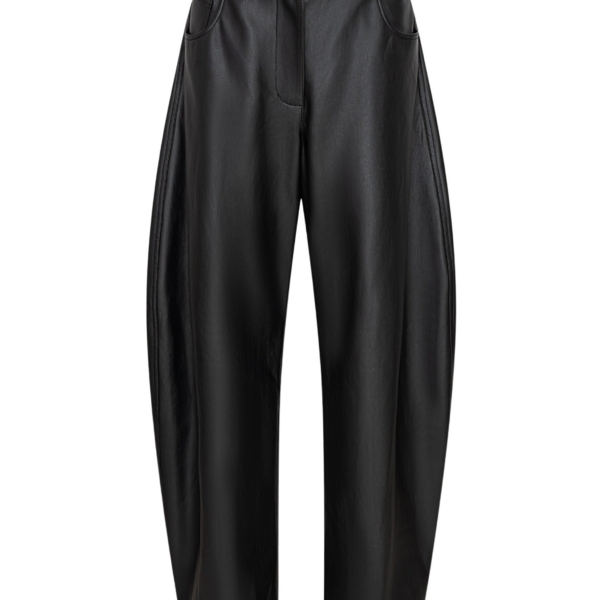 The Frankie Shop Trousers #08 - Black - Oversized Minimalist Pants in Black - Shop at Coveti