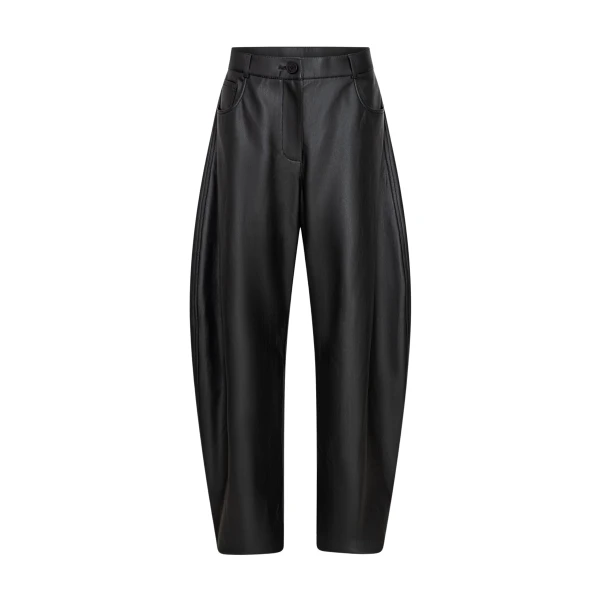 The Frankie Shop Trousers #08 - Black - Oversized Minimalist Pants in Black - Shop at Coveti