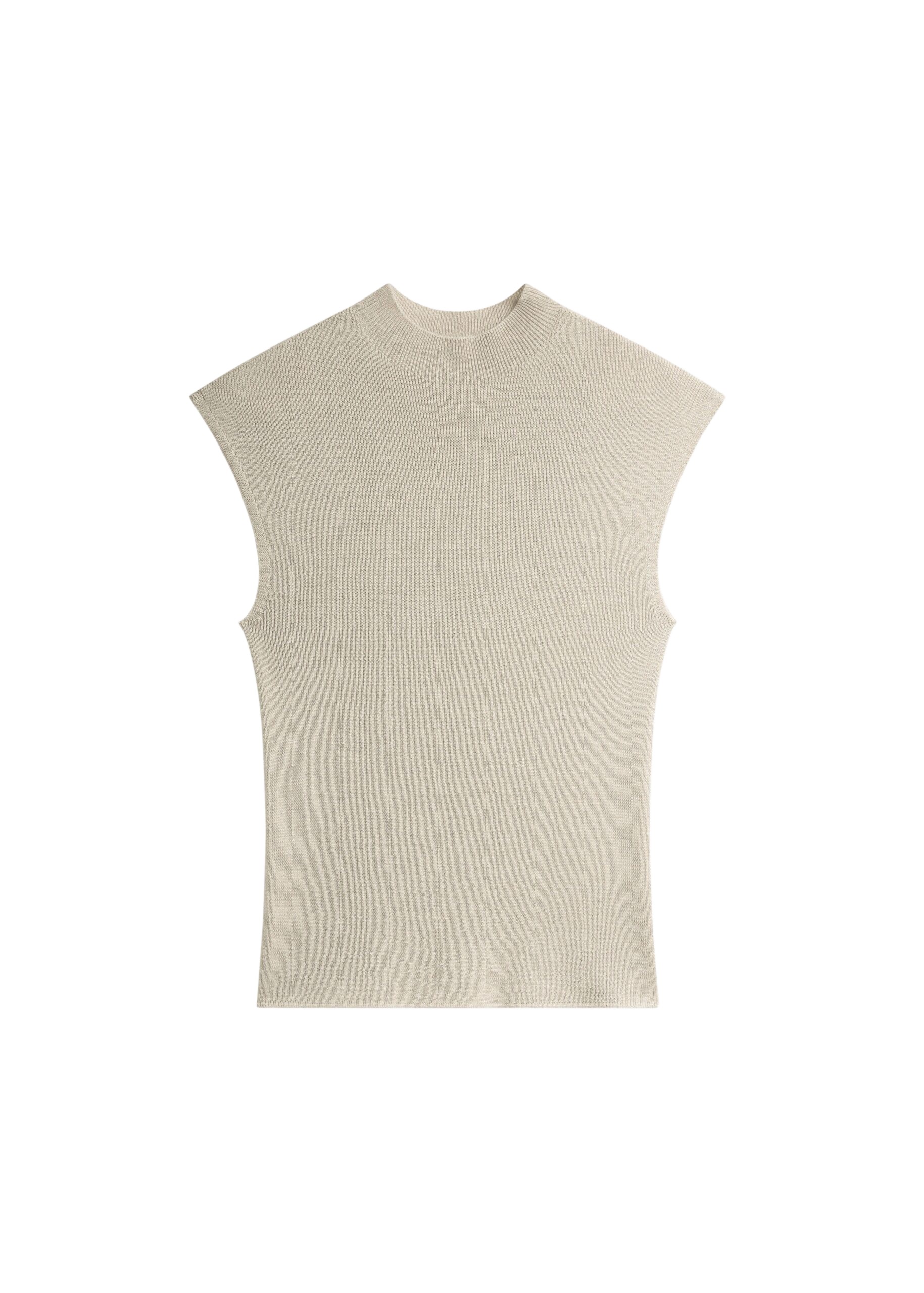 The Frankie Shop Troyes Knit Top – Beige