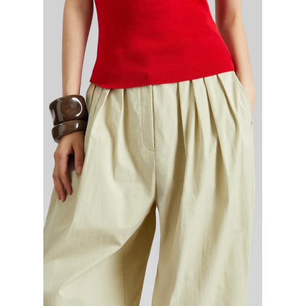 The Frankie Shop Vannes Balloon Pants – Beige, view 4