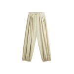 The Frankie Shop Vannes Balloon Pants - Beige - Oversized Minimalist Pants in Beige - Shop at Coveti