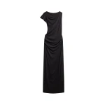 The Frankie Shop Varena Twisted Cut-Out Maxi Dress - Black - Oversized Minimalist Dresses in Black - Shop at Coveti