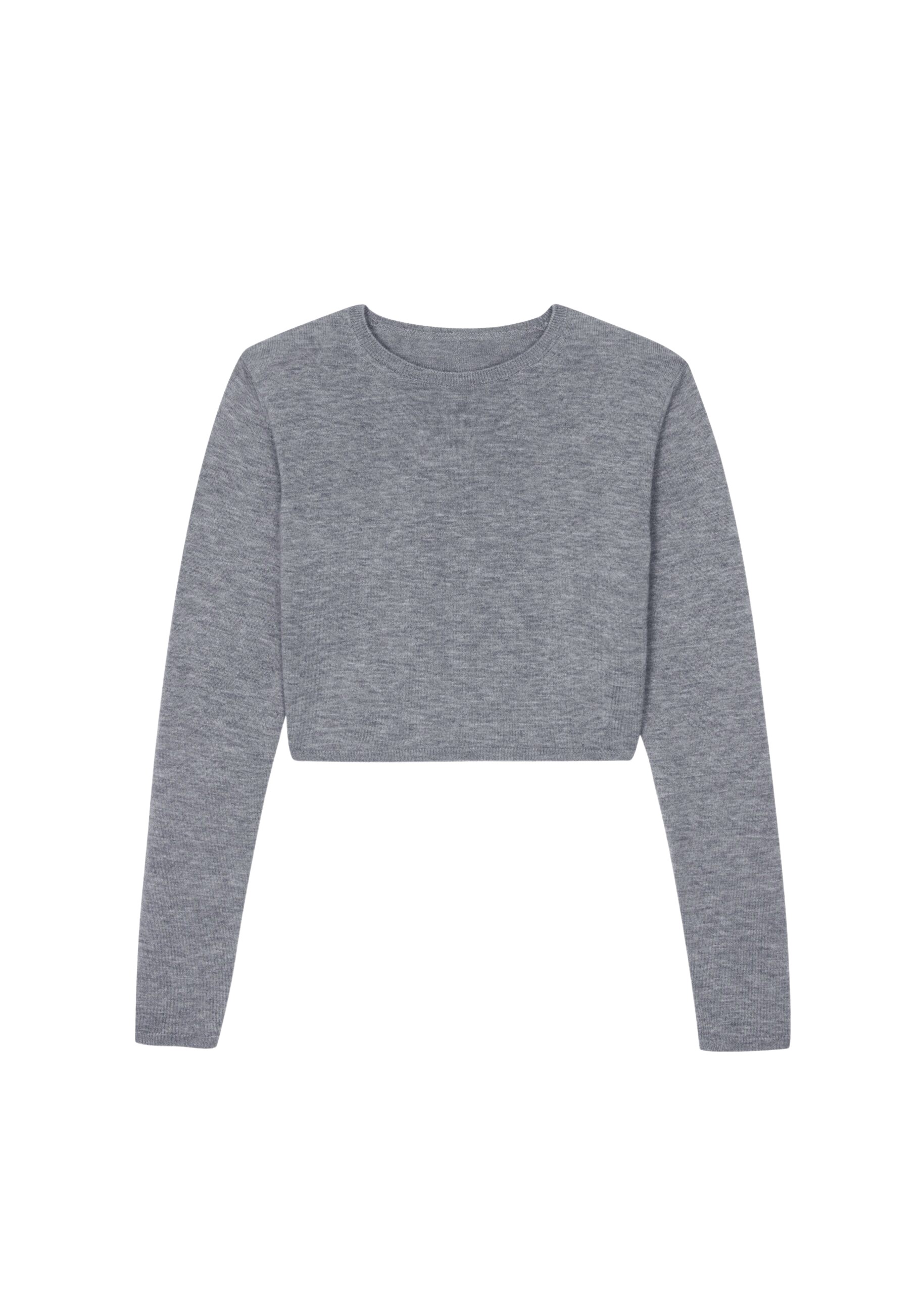 The Frankie Shop Veer Zip Cropped Sweater - Grey - Oversized Minimalist Knitwear in Grey - Shop at Coveti