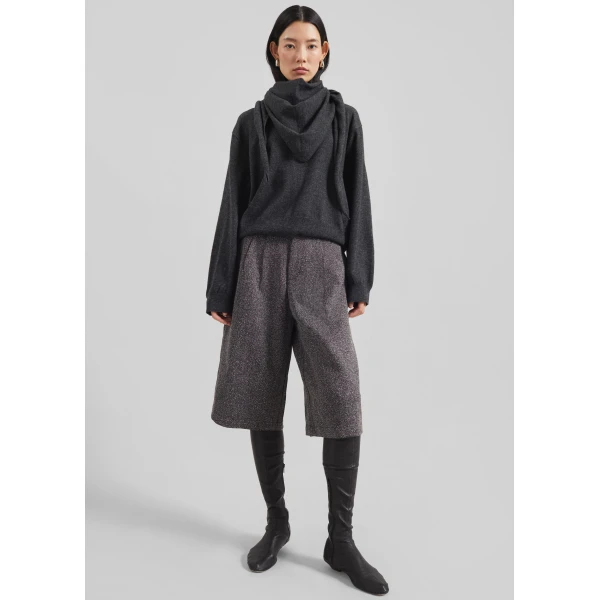 The Frankie Shop Vermont Scarf Sweater – Charcoal, view 5