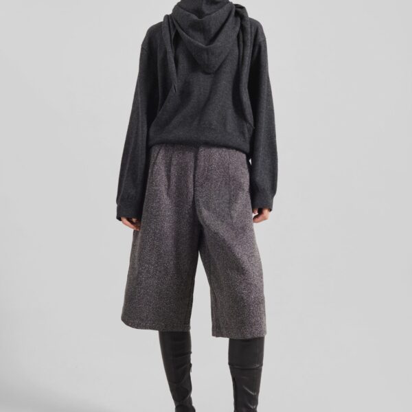 The Frankie Shop Vermont Scarf Sweater - Charcoal - Oversized Minimalist Knitwear in Grey - Shop at Coveti