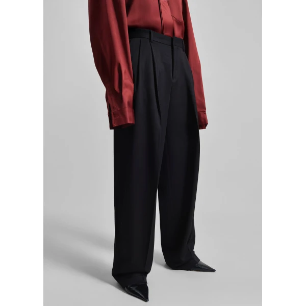 The Frankie Shop Vester Pleated Trousers – Black, view 6