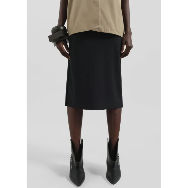 The Frankie Shop Viera Midi Skirt – Black, view 6