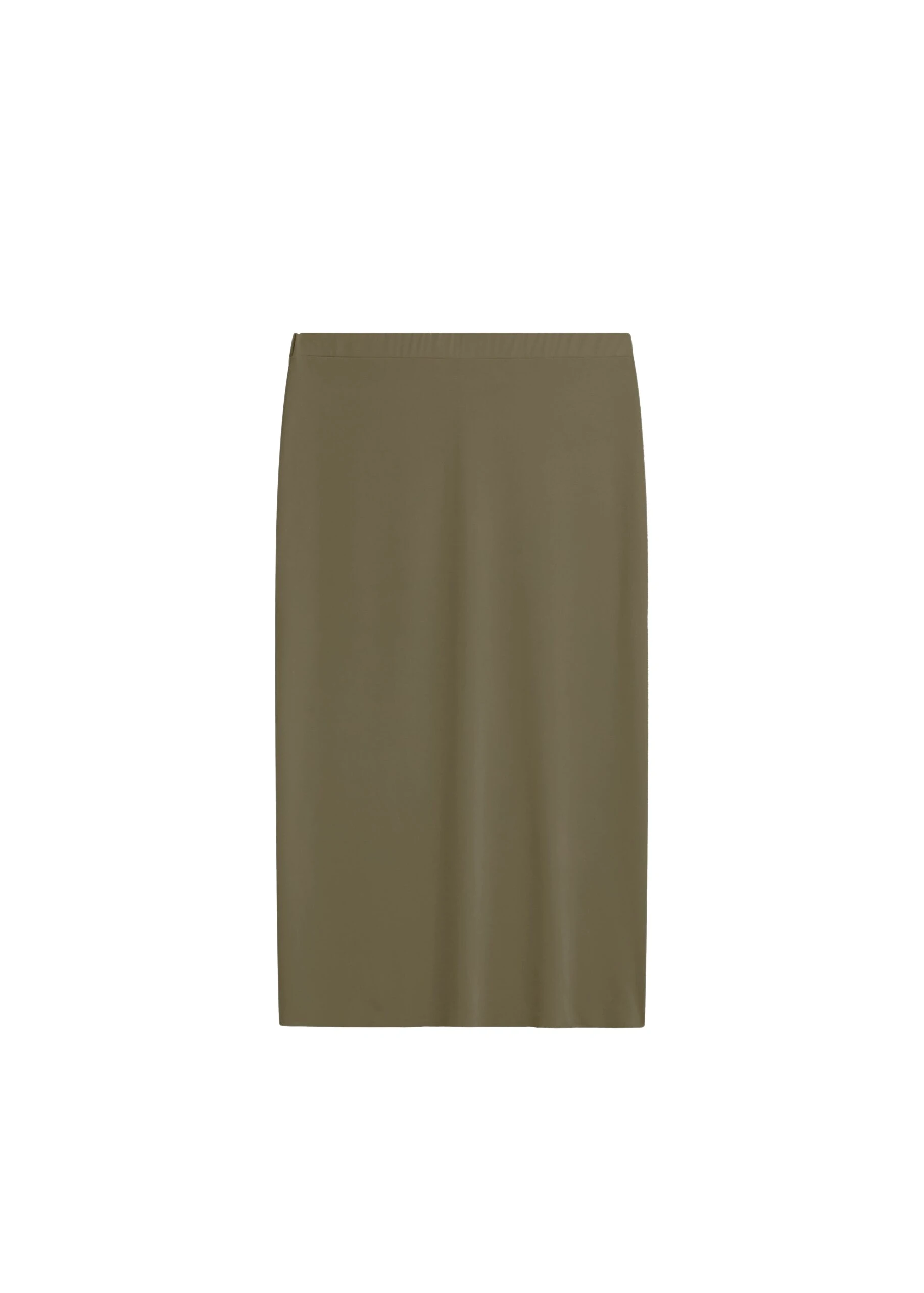The Frankie Shop Viera Midi Skirt - Khaki - Oversized Minimalist Skirts in Green - Shop at Coveti
