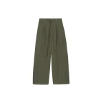 The Frankie Shop Wandle Cargo Pants - Khaki - Oversized Minimalist Pants in Green - Shop at Coveti