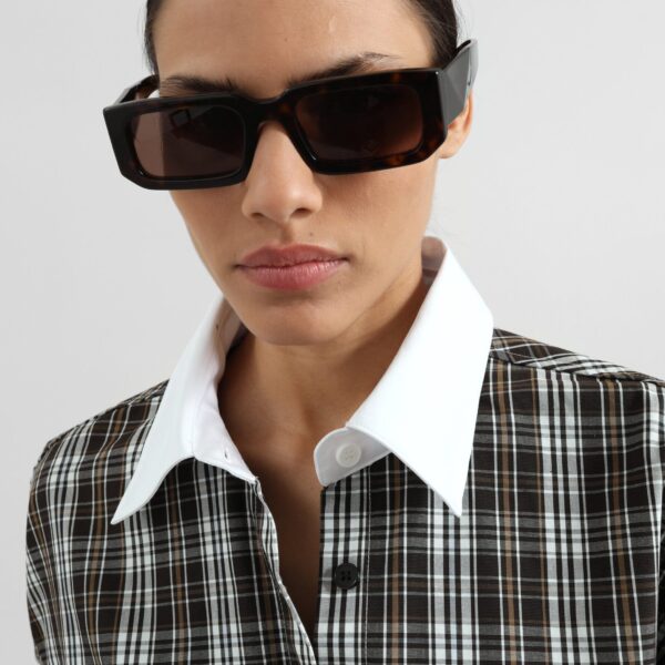 The Frankie Shop Weska Plaid Shirt - Multicolor - Oversized Minimalist Tops in Multicolour - Shop at Coveti