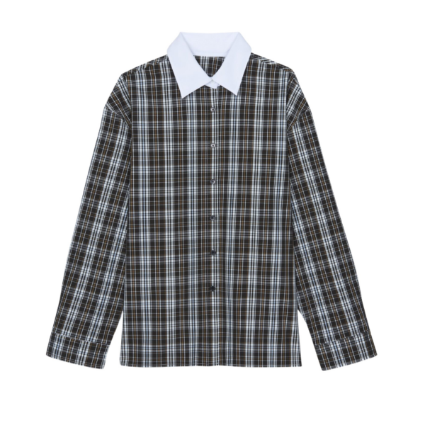 The Frankie Shop Weska Plaid Shirt - Multicolor - Oversized Minimalist Tops in Multicolour - Shop at Coveti