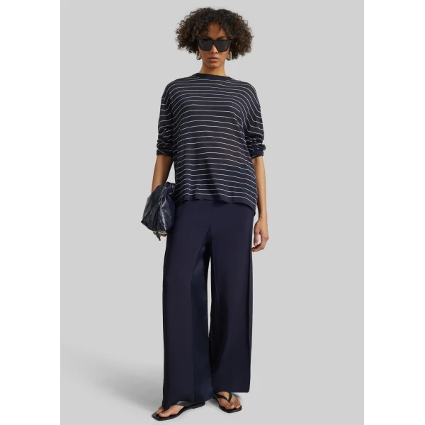 The Frankie Shop Wide Leg Culottes – Dark Ink Navy, view 2