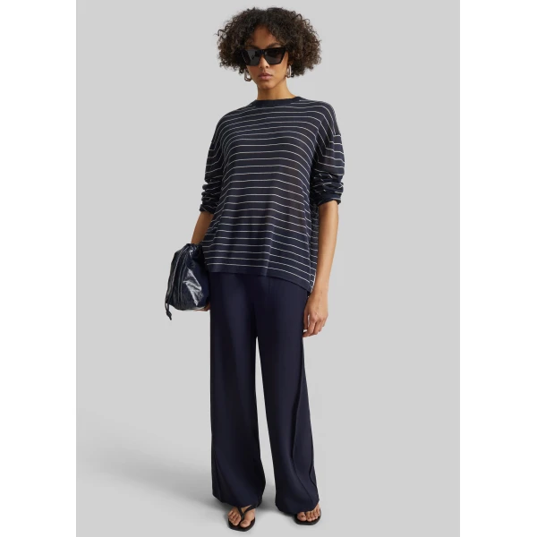 The Frankie Shop Wide Leg Culottes – Dark Ink Navy, view 6
