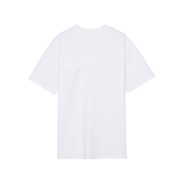 The Frankie Shop Yuri Boxy Super Soft Tee - White - Oversized Minimalist Tops in White - Shop at Coveti
