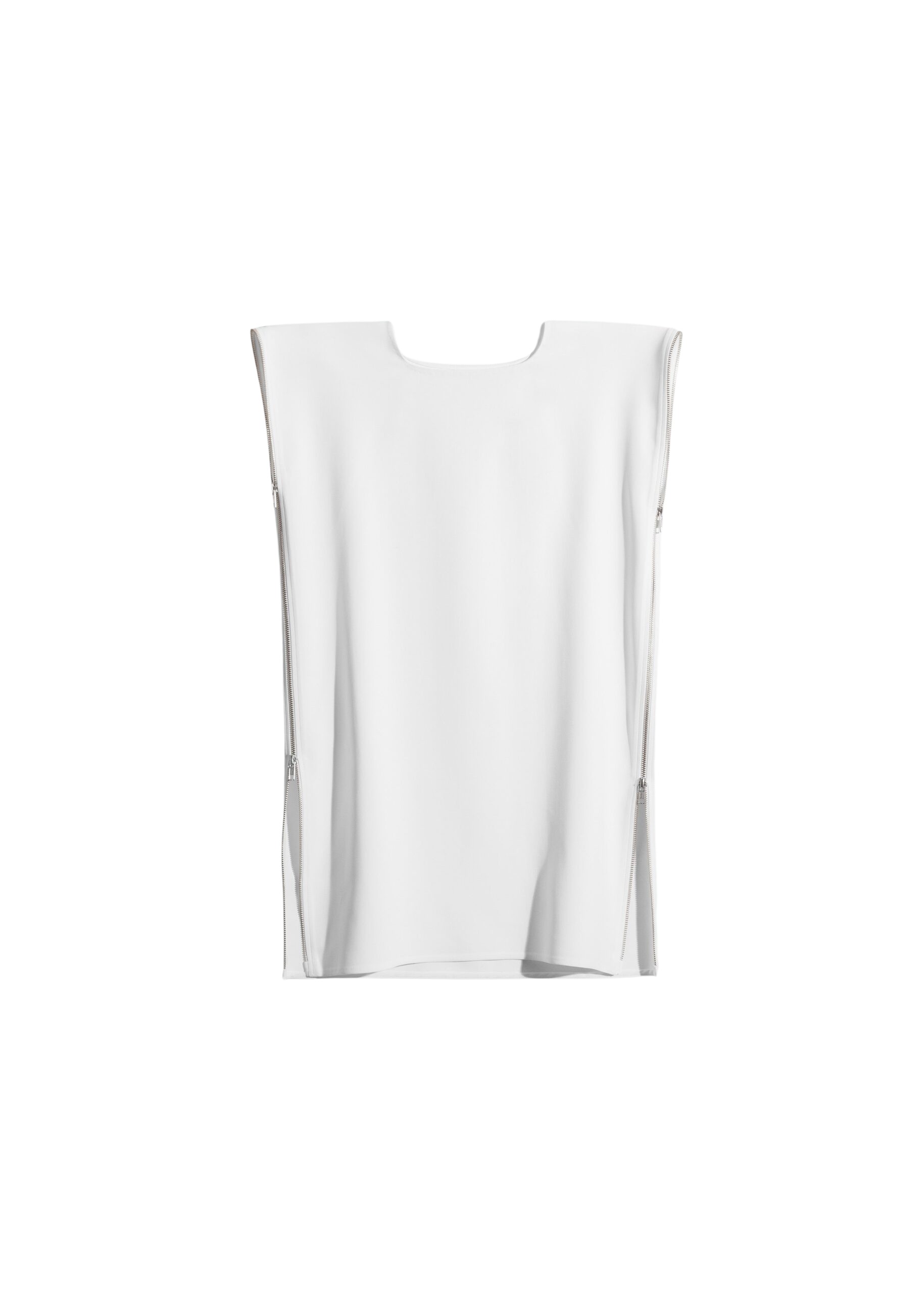 The Frankie Shop Zipper Tunic Top – White