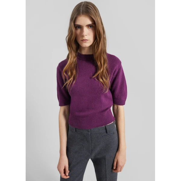The Frankie Shop Zoersel Knit Top – Purple, view 2