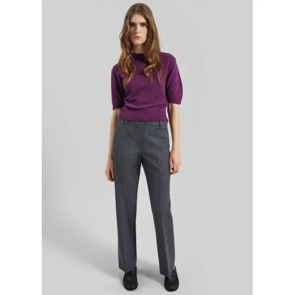 The Frankie Shop Zoersel Knit Top – Purple, view 3