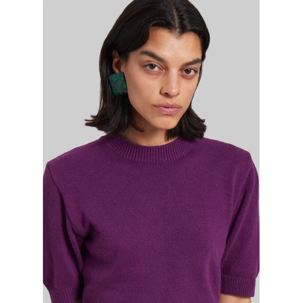 The Frankie Shop Zoersel Knit Top – Purple, view 4
