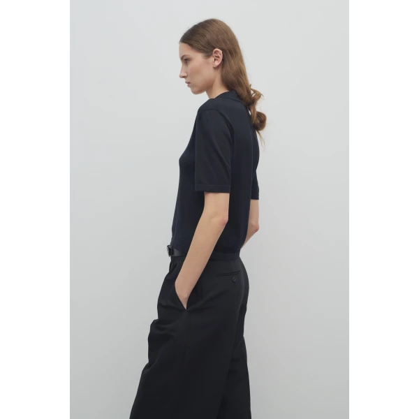 The Row Julianna Polo Top, view 4
