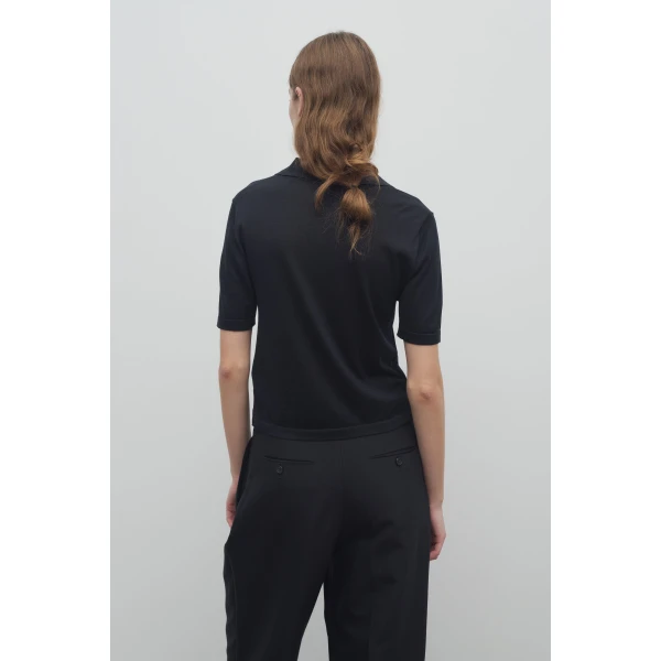 The Row Julianna Polo Top, view 5