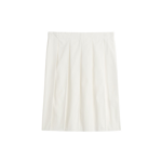 Totême Beaded Pleat Skirt White - Skirts - Scandinavian Minimalist Luxury at Coveti