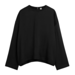 Totême Boxy Satin Top Black - Tops - Scandinavian Minimalist Luxury at Coveti