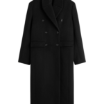 Totême Broad Coat Black - Coats - Scandinavian Minimalist Luxury at Coveti