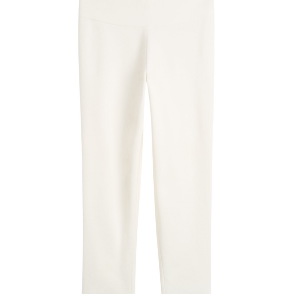 Totême Capri Knit Leggings Off-White - Pants - Scandinavian Minimalist Luxury at Coveti