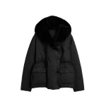 Totême Cinched Puffer Jacket Black - Jackets - Scandinavian Minimalist Luxury at Coveti