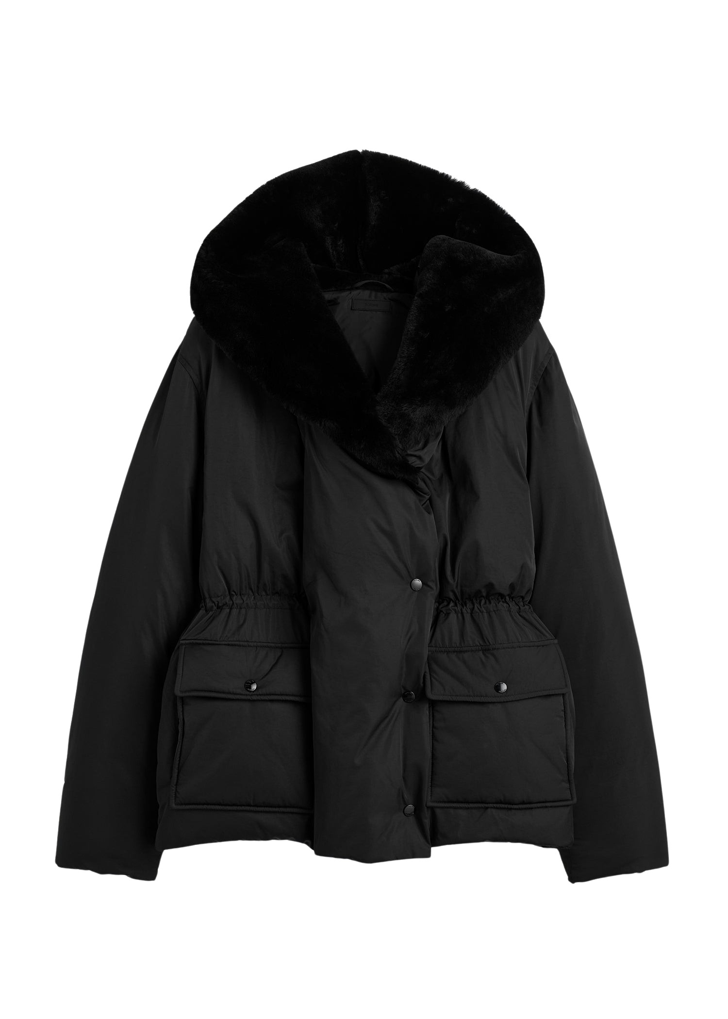 Toteme Cinched Puffer Jacket Black