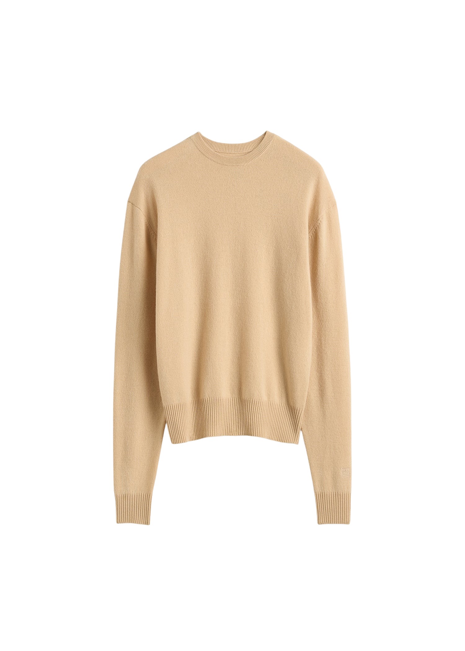 Toteme-Classic-Cashmere-Crew-Knit-Pale-Apricot89218_nobg Totême Classic Cashmere Crew Knit Pale Apricot - Knitwear - Scandinavian Minimalist Luxury at Coveti