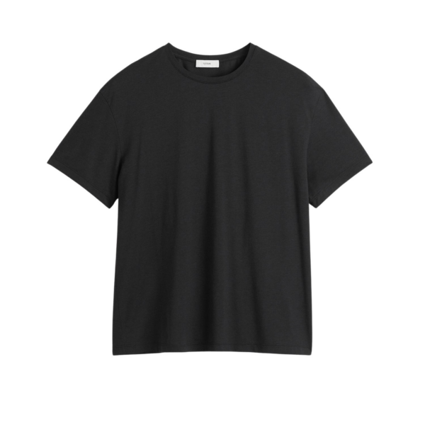 Totême Classic Tee Black - Tops - Scandinavian Minimalist Luxury at Coveti