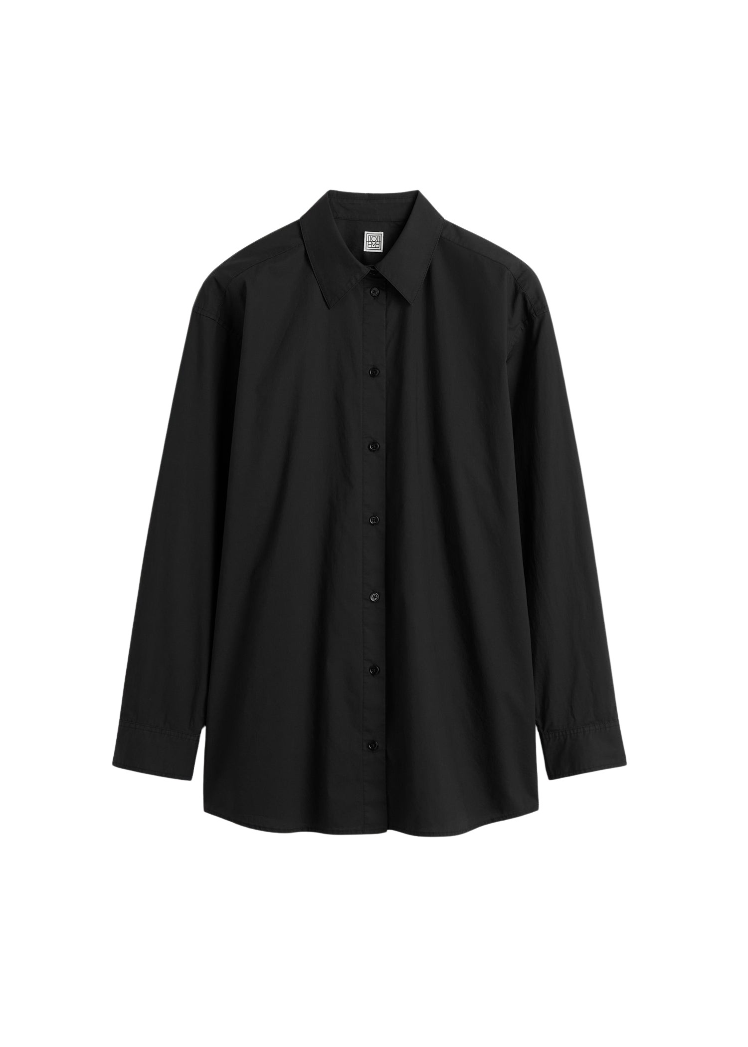 Toteme-Classic-Tumbled-Shirt-Washed-Black65282_nobg Totême Classic Tumbled Shirt Washed Black - Tops - Scandinavian Minimalist Luxury at Coveti